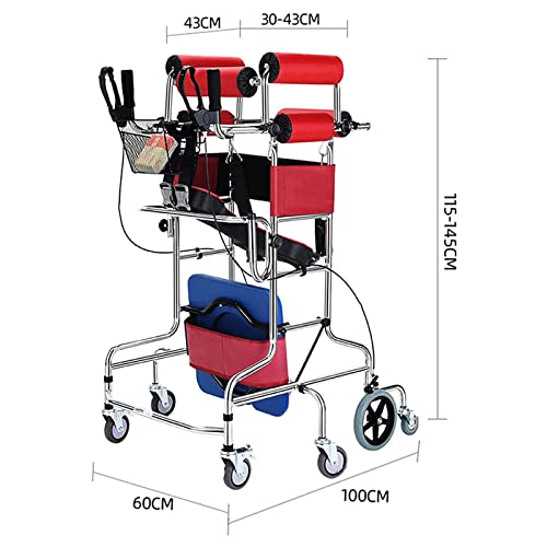 Upright Rollator Walker with 8 Wheels and Seat X147979