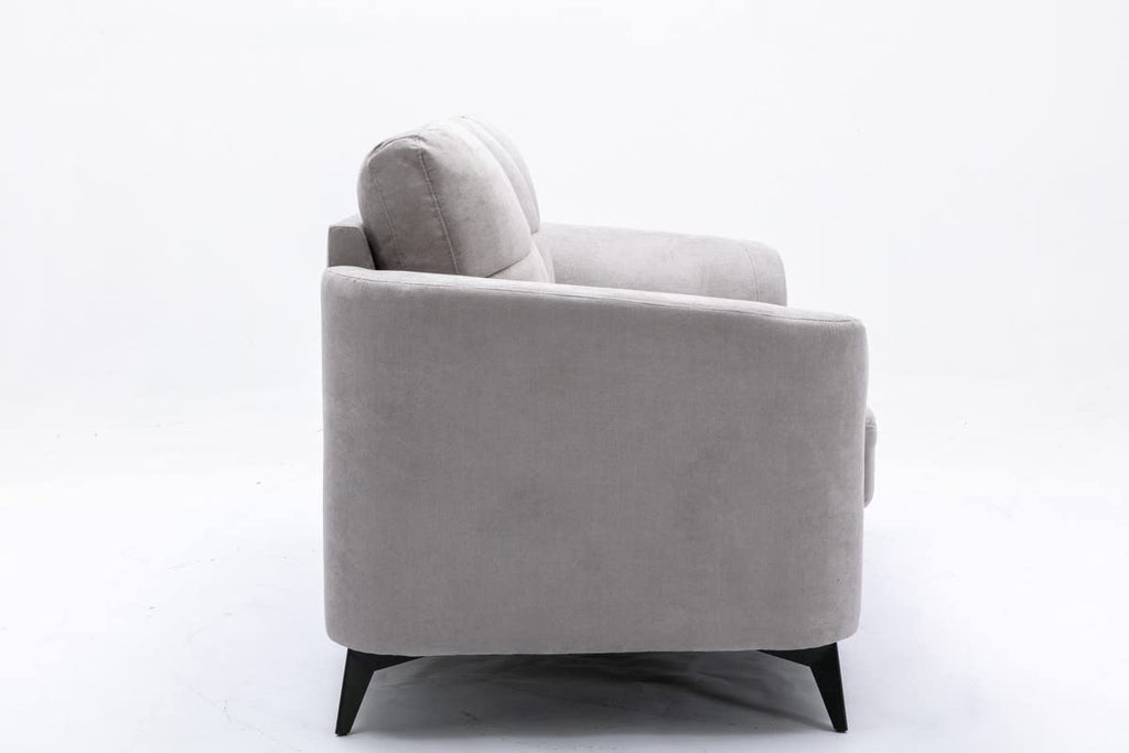 Light Gray Upholstered Loveseat H32905