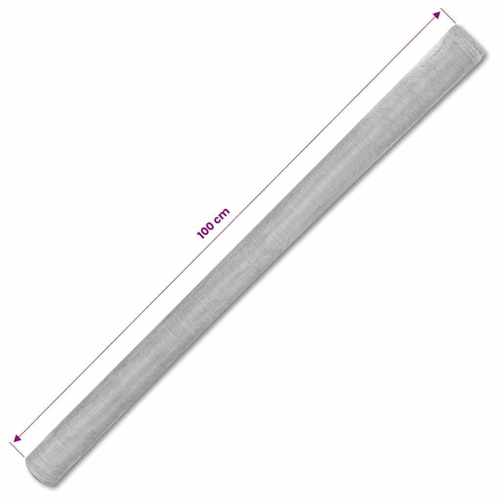 Aluminum Mesh Screen 39.4x196.9 Inch Silver Mesh Roll L278814