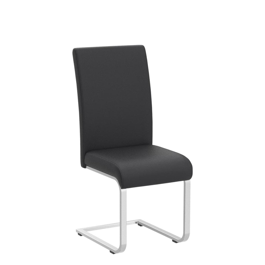 Dining Chairs Set of 2 High Back Black E166129