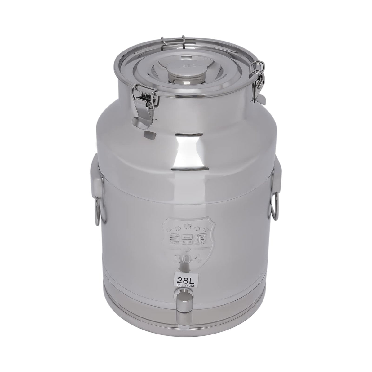 28L Stainless Steel Milk Can with Faucet & Lid W363122