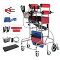Upright Rollator Walker with 8 Wheels and Seat X147979