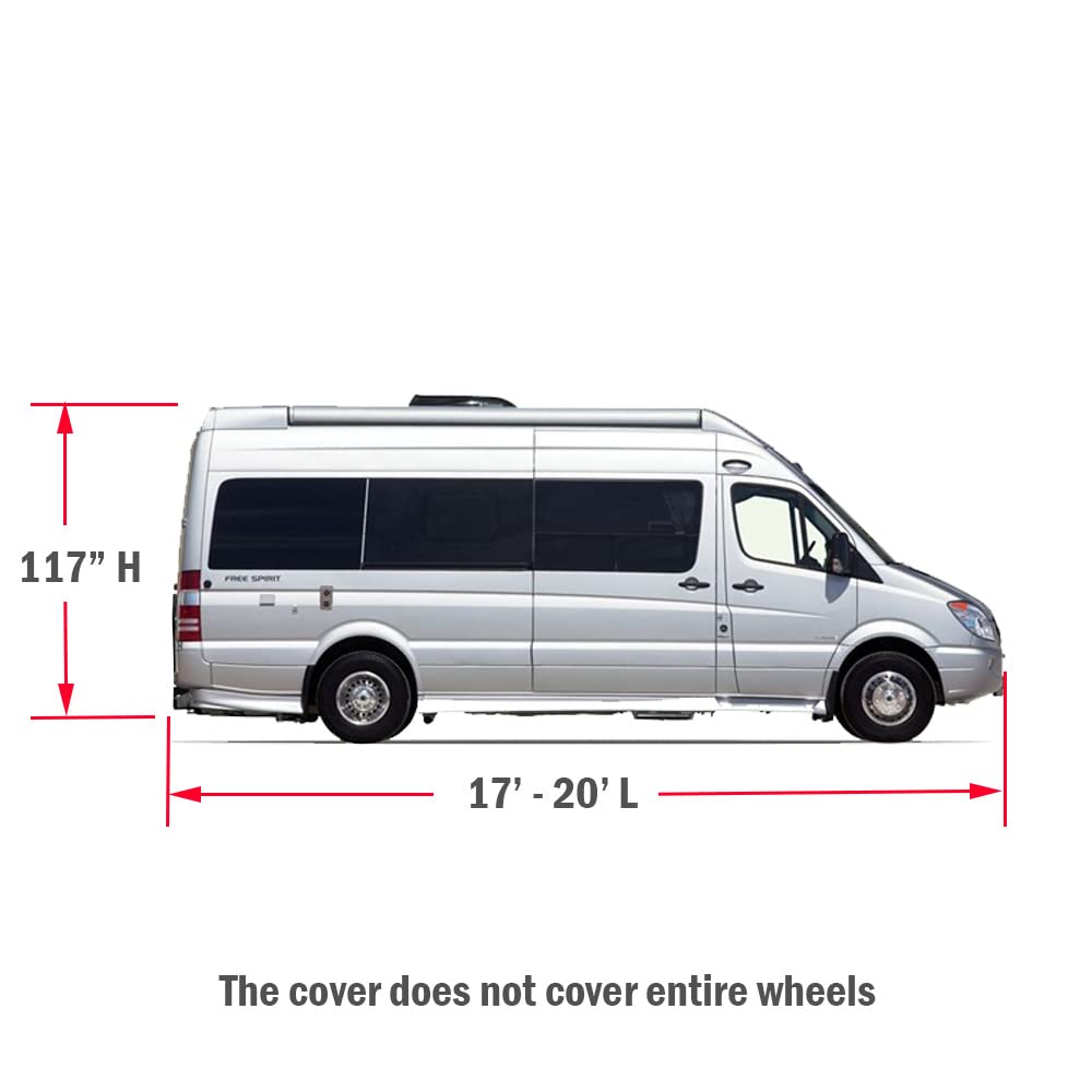 Class B RV Cover 17-20ft Water-Resistance Heavy Duty Multi-Layer Top E52473