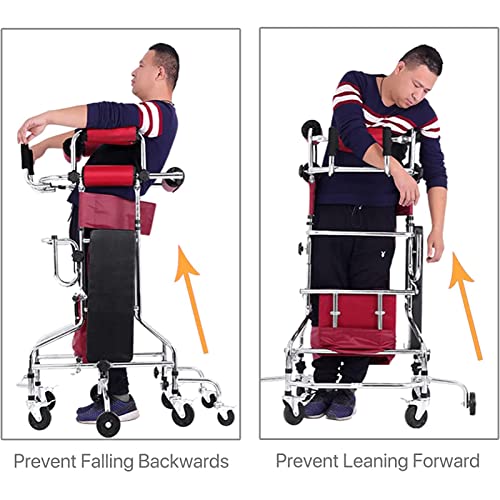 Upright Rollator Walker with 8 Wheels and Seat X147979