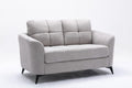Light Gray Upholstered Loveseat H32905