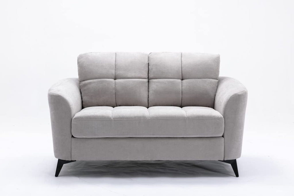 Light Gray Upholstered Loveseat H32905