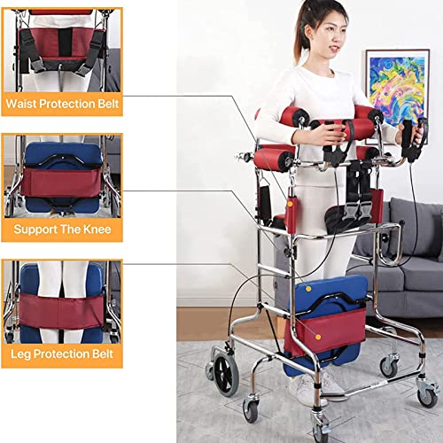 Upright Rollator Walker with 8 Wheels and Seat X147979