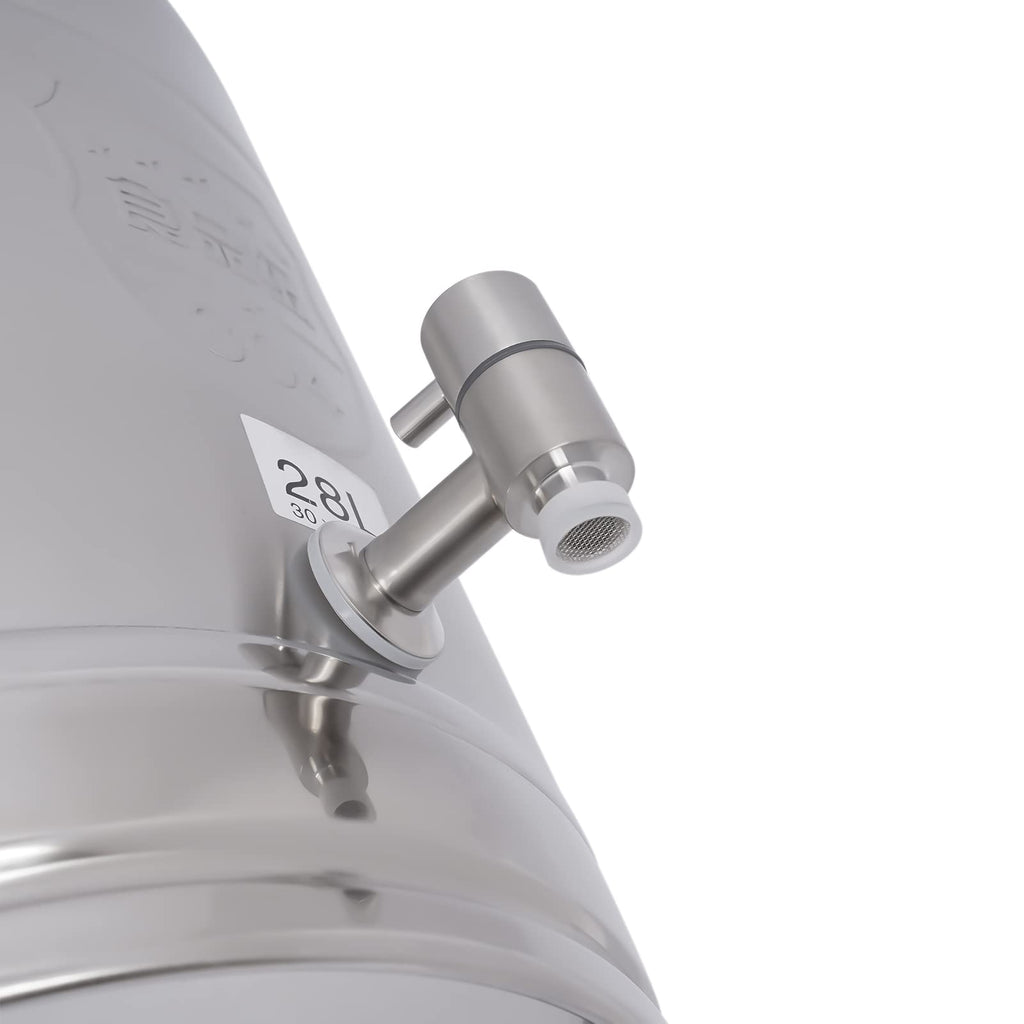 28L Stainless Steel Milk Can with Faucet & Lid W363122