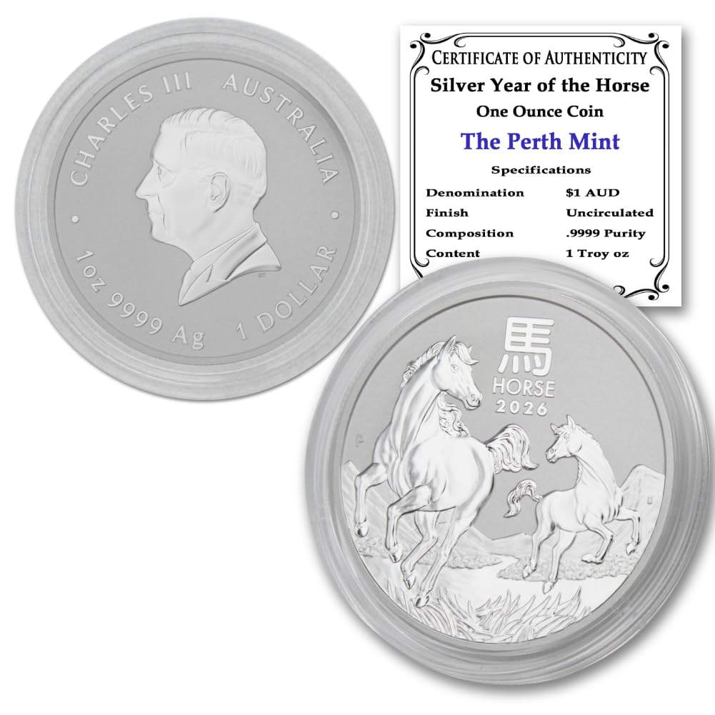 1 oz Australian Silver Lunar Year of the Horse Coin N334