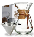 Pour Over Coffee Maker Set 34oz Stainless Filter W795