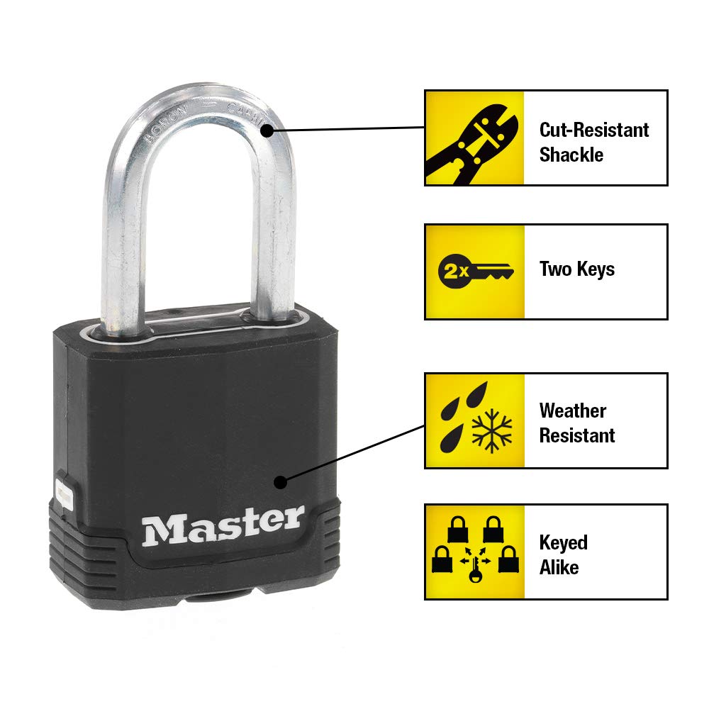 Heavy-Duty Keyed Outdoor Padlock 4-Pack N1693