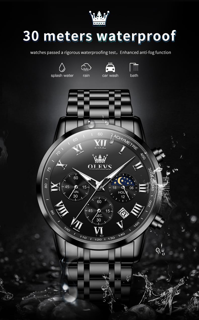 Men Stainless Steel Analog Quartz Wrist Watch O340434
