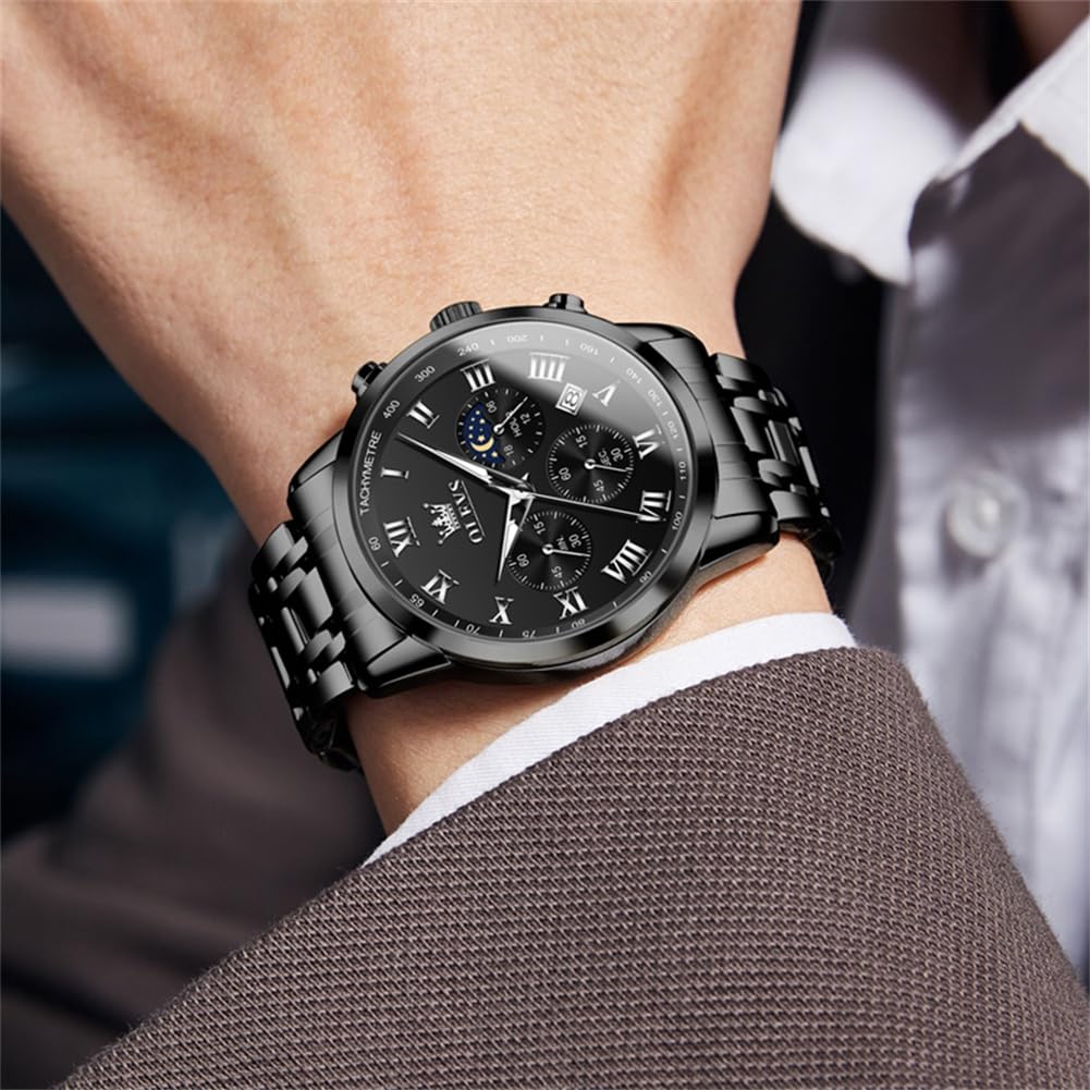 Men Stainless Steel Analog Quartz Wrist Watch O340434