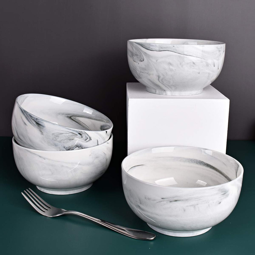 Ceramic Bowl Set of 4, 33 Oz, Dishwasher and Microwave Safe M2997
