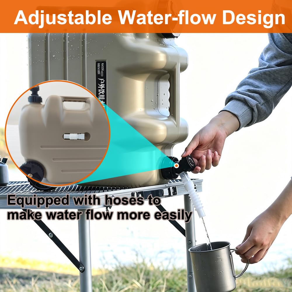 7.4 Gallon Water Container with Tap and Wheels H9612