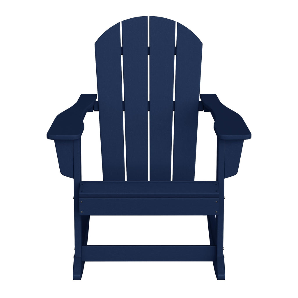 Navy Blue HDPE Outdoor Rocking Chair N474028