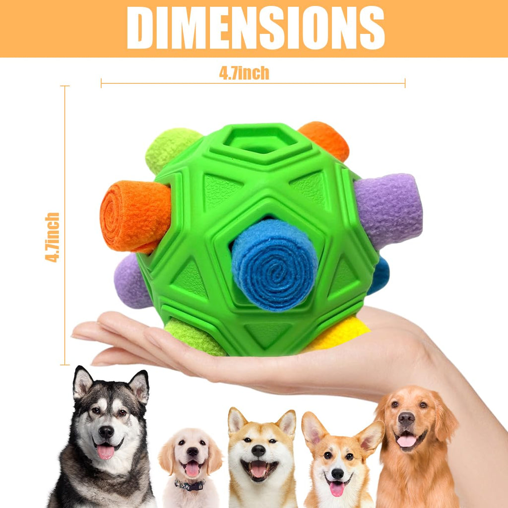 Interactive Puzzle Dog Toys Slow Feeder with Squeaky Carrot Toy A7749