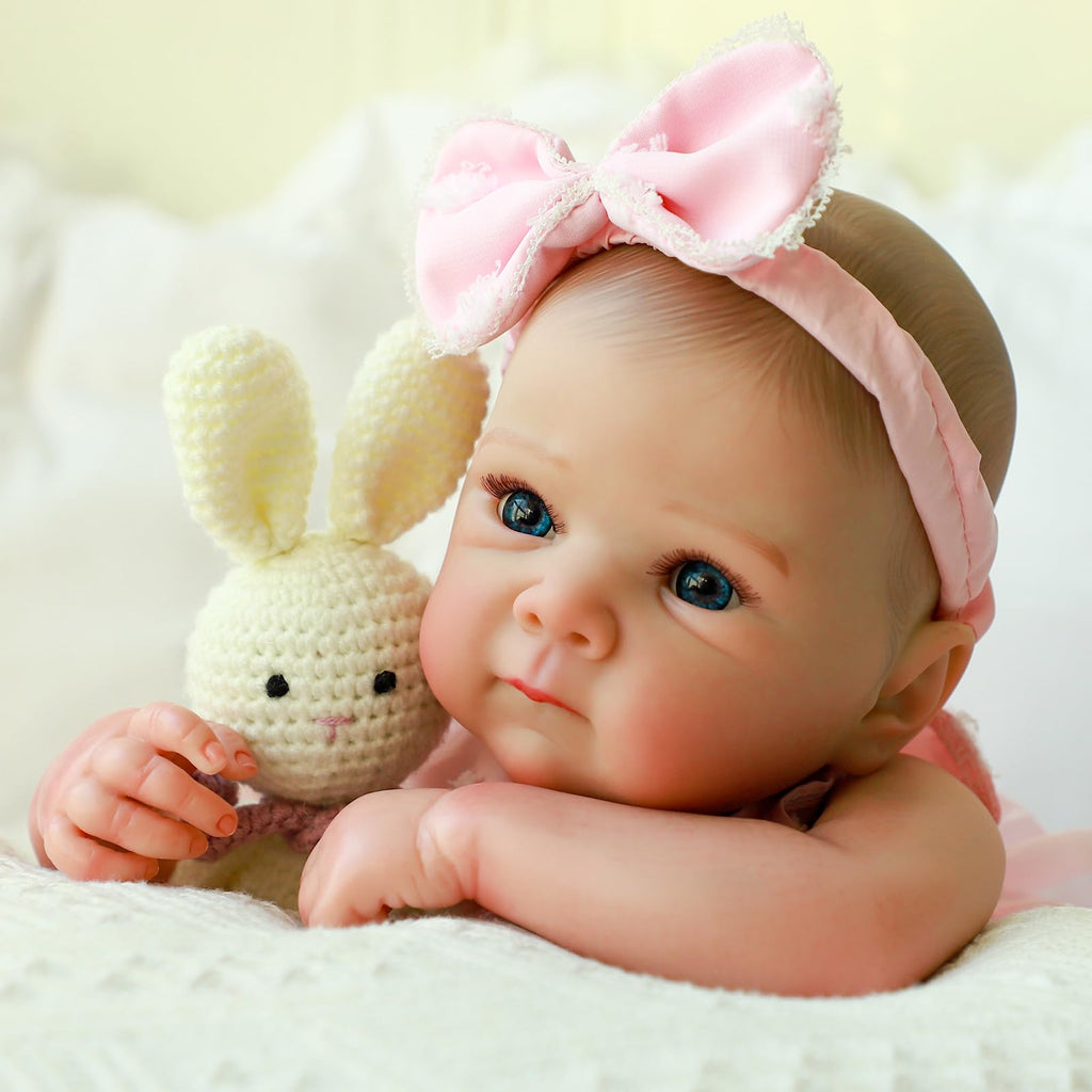 20 Inch Realistic Lifelike Newborn Baby Doll Girl with Vinyl Body J1959
