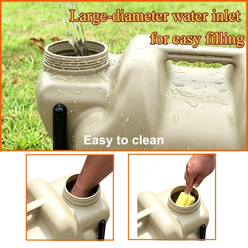 7.4 Gallon Water Container with Tap and Wheels H9612