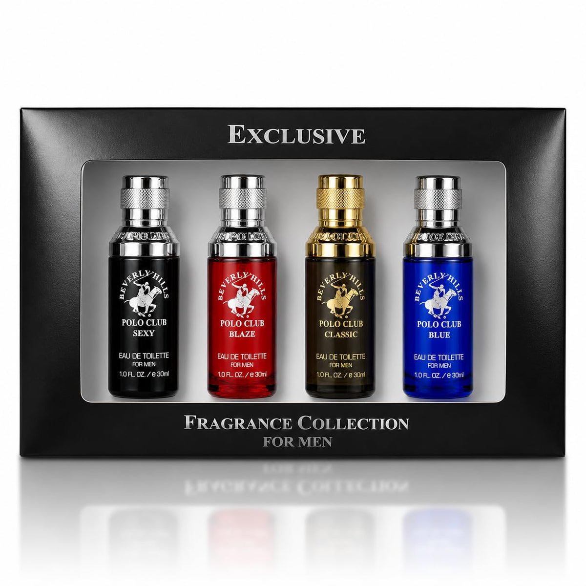 Men's 4 Eau de Toilette Colognes 1oz Gift Set O70633