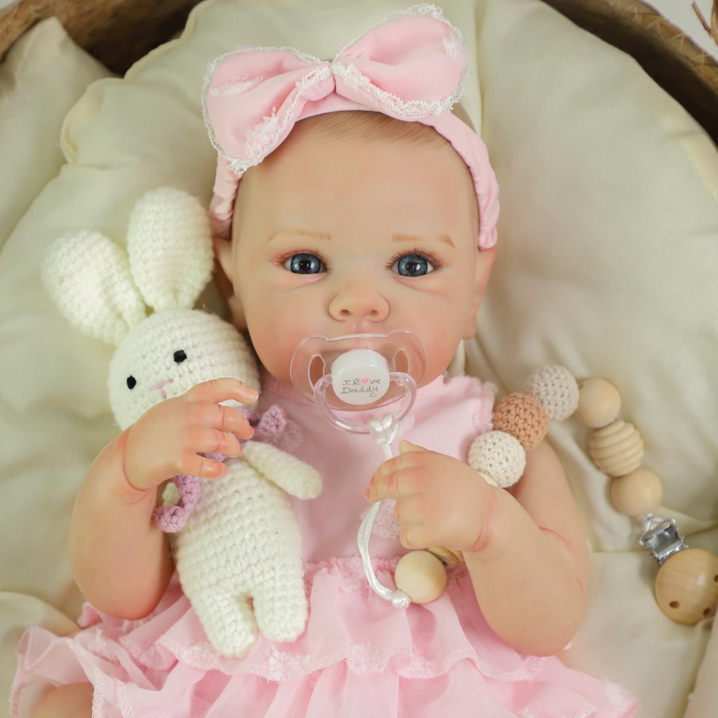 20 Inch Realistic Lifelike Newborn Baby Doll Girl with Vinyl Body J1959