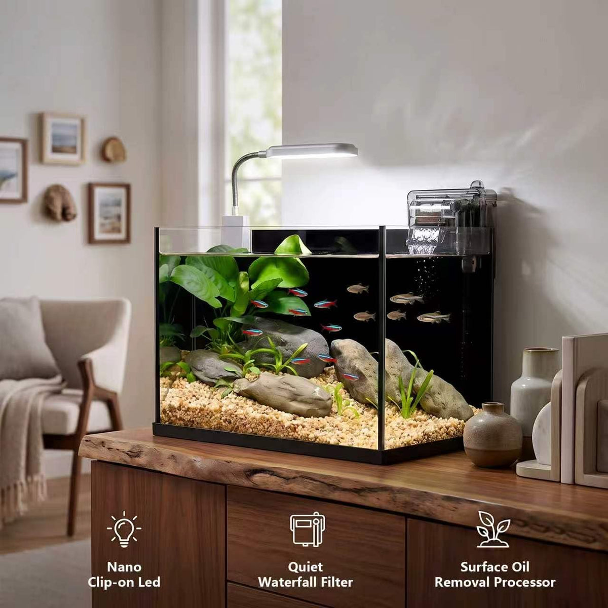 2.8 Gallon Glass Aquarium Starter Kit A286681