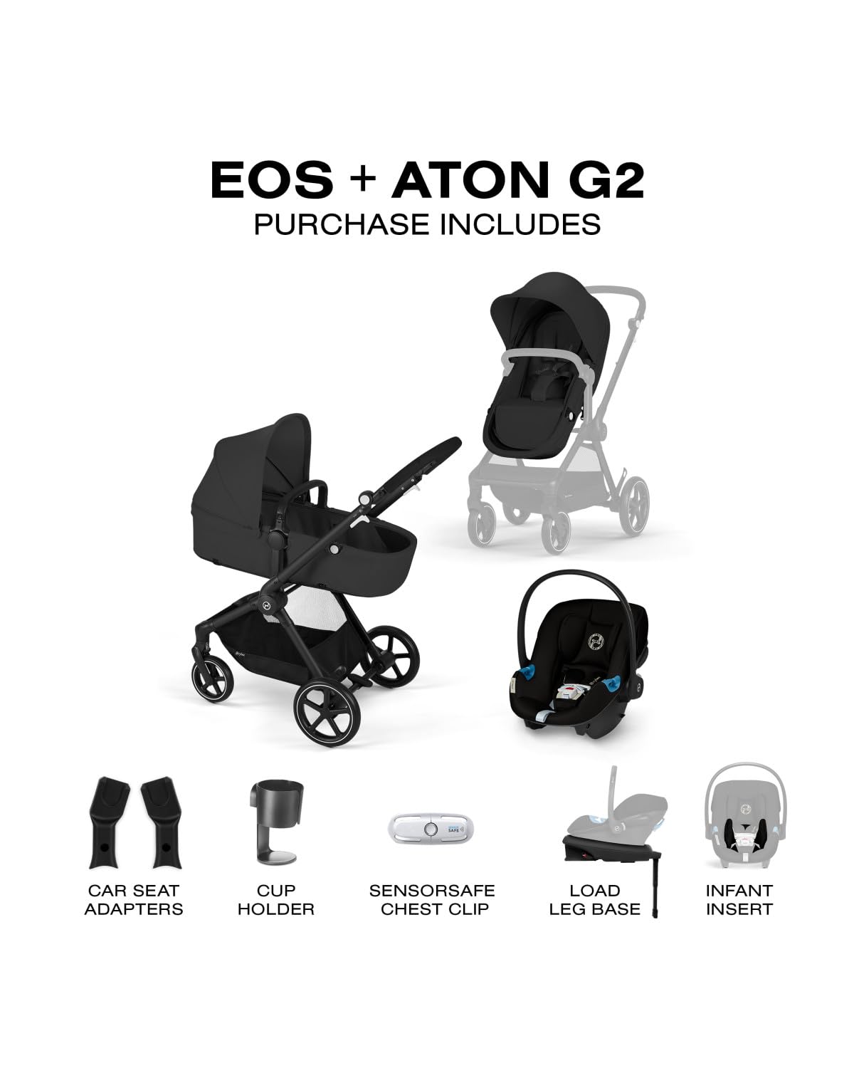 2-in-1 Baby Stroller and Car Seat Combo W56009