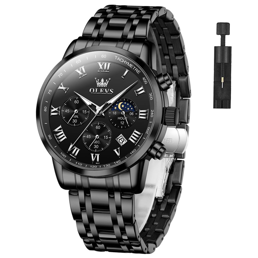 Men Stainless Steel Analog Quartz Wrist Watch O340434
