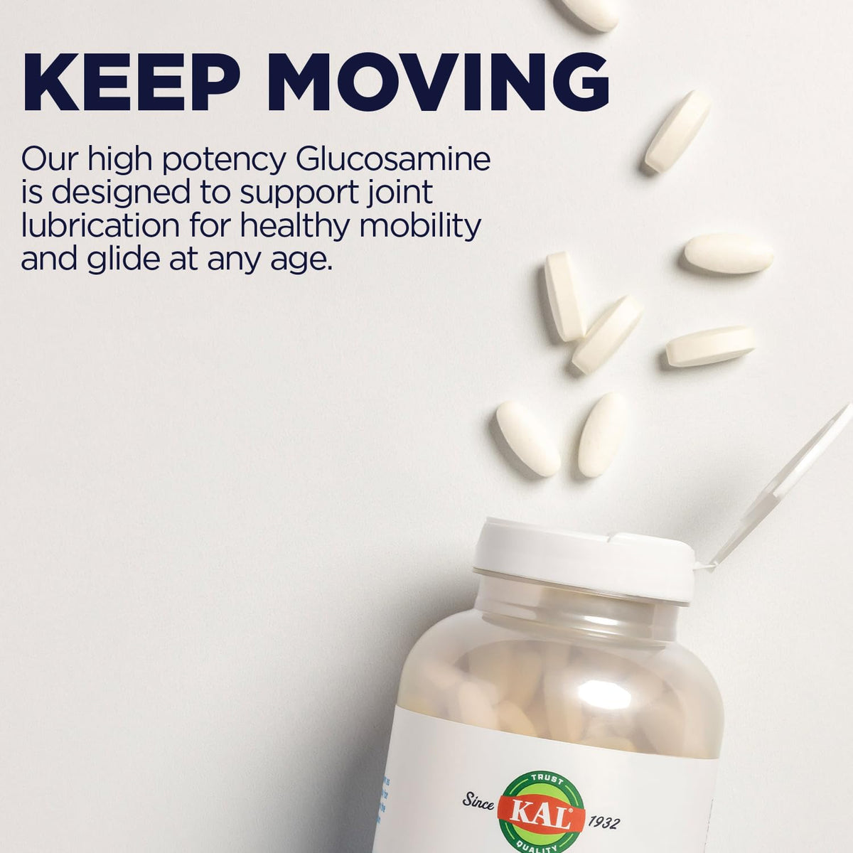 Vegetarian Glucosamine 1000 mg Joint Health Supplement 60 Tablets Y580
