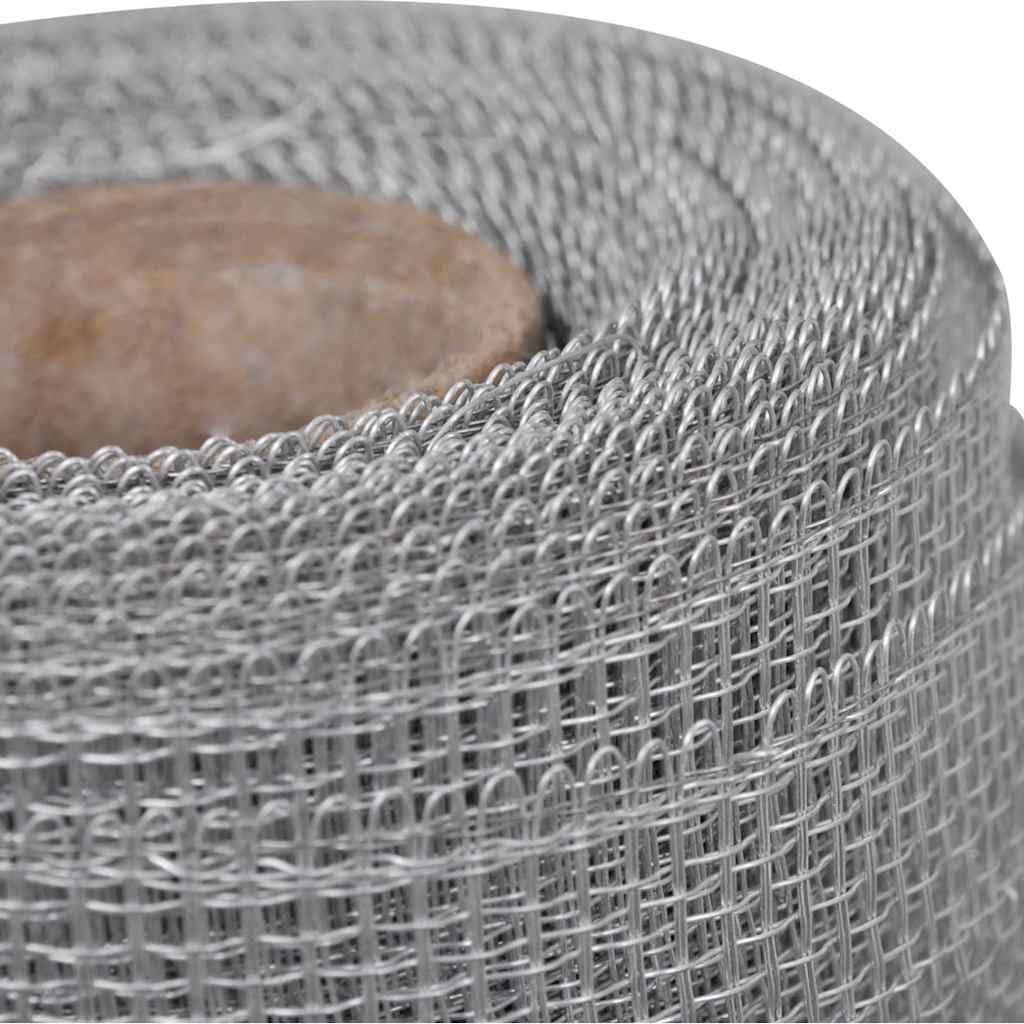 Aluminum Mesh Screen 39.4x196.9 Inch Silver Mesh Roll L278814