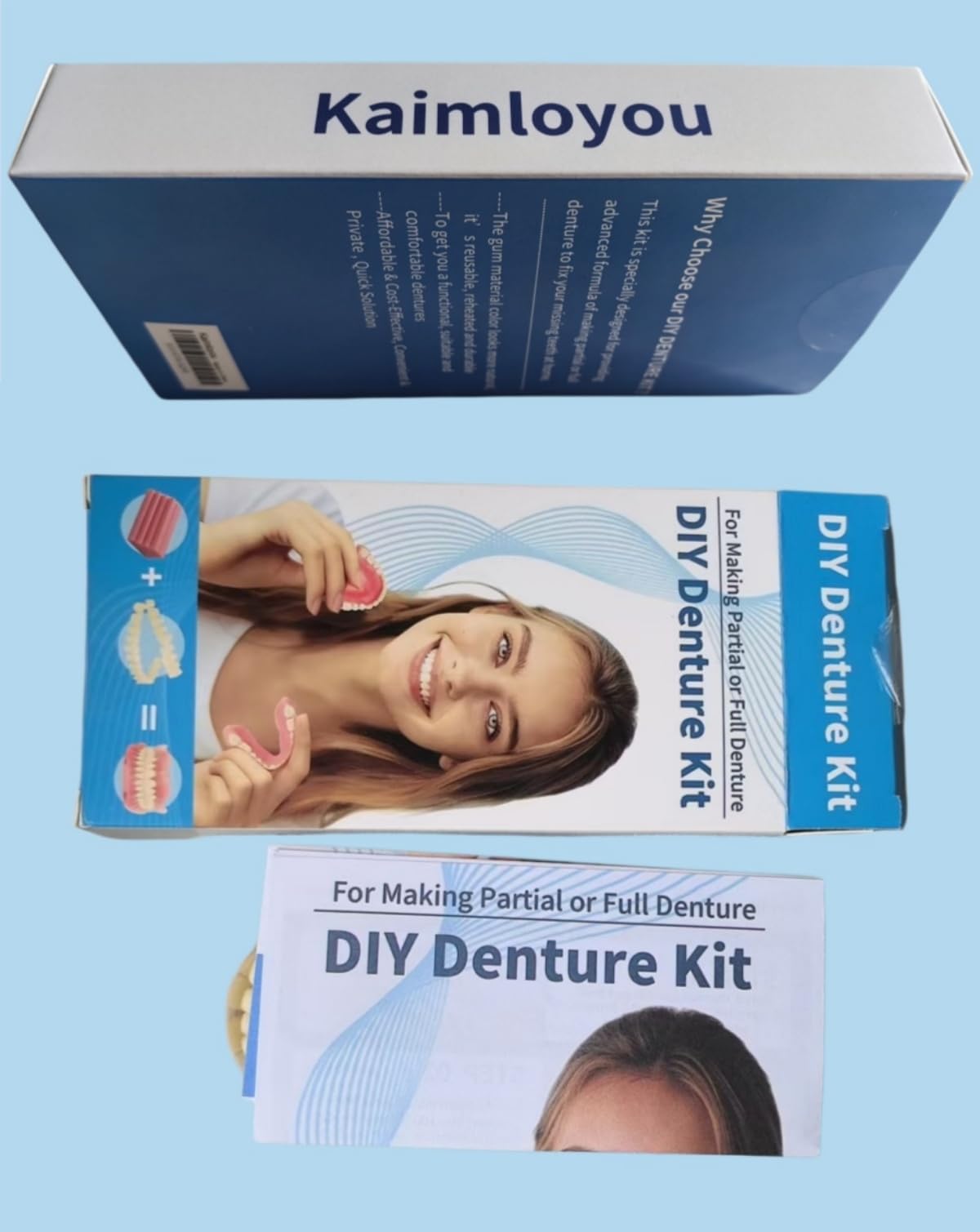DIY Denture Full Set of Top and Bottom Fake Teeth B691