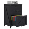 Black 3 Drawer File Cabinet H404985