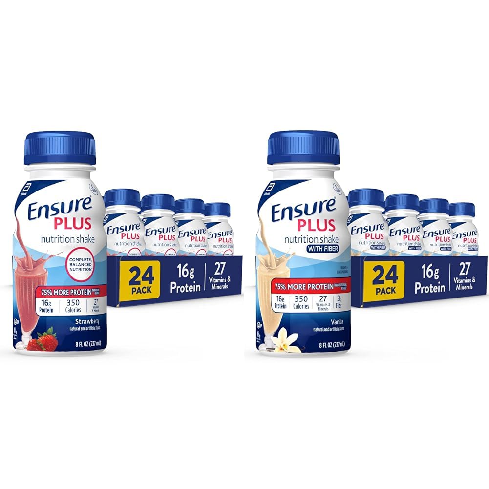 Vanilla Nutrition Shake with Protein, 8 Fl Oz Bottle (Pack of 24) U955112