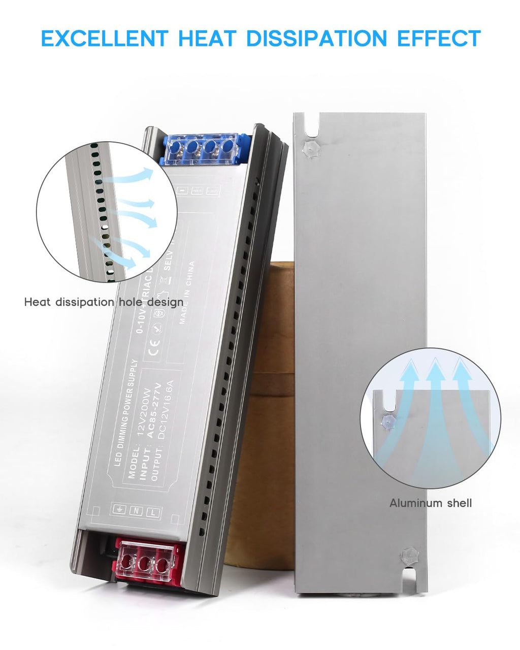 200 Watts Dimmable LED Driver 85V-277V AC to 24V DC Converter F713146
