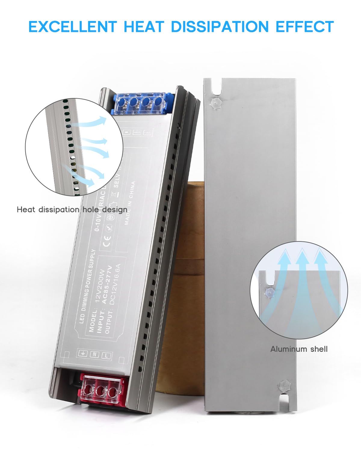 200 Watts Dimmable LED Driver 85V-277V AC to 24V DC Converter F713146