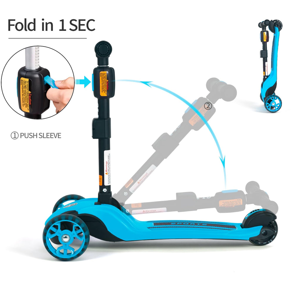 2-in-1 Folding 3 Wheel Kick Scooter C9182