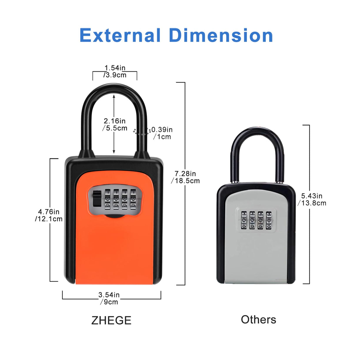 4 Digit Combination Lock Box S7594