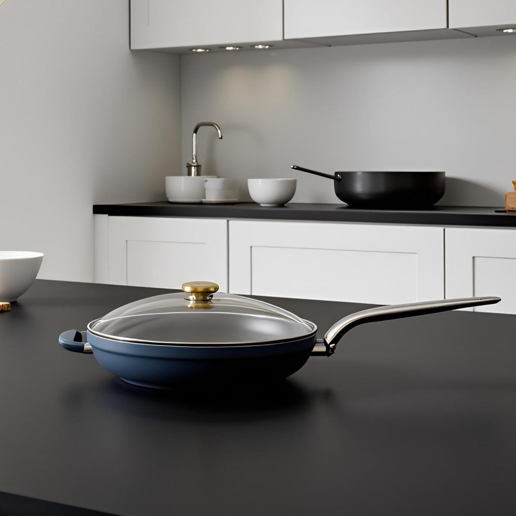 10" Tempered Glass Lid with Steam Vent & Stainless Steel Rim V433494