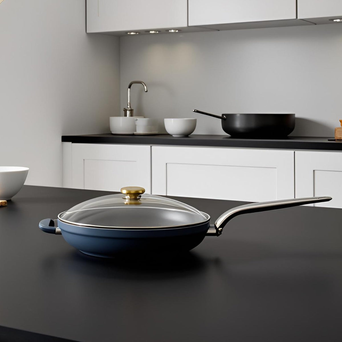 10" Tempered Glass Lid with Steam Vent & Stainless Steel Rim V433494