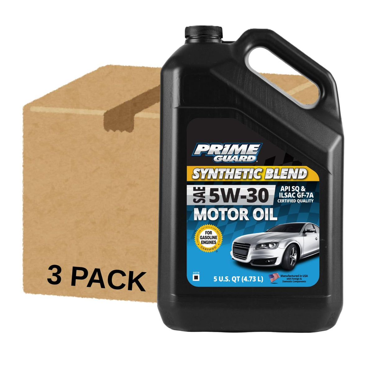 Synthetic Blend SAE 5W-30 Motor Oil 5 Quart Pack of 3 V771725