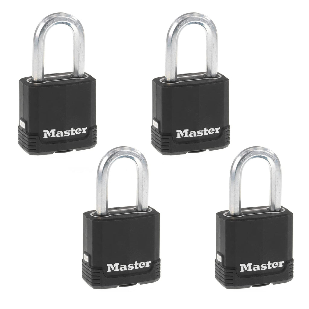 Heavy-Duty Keyed Outdoor Padlock 4-Pack N1693