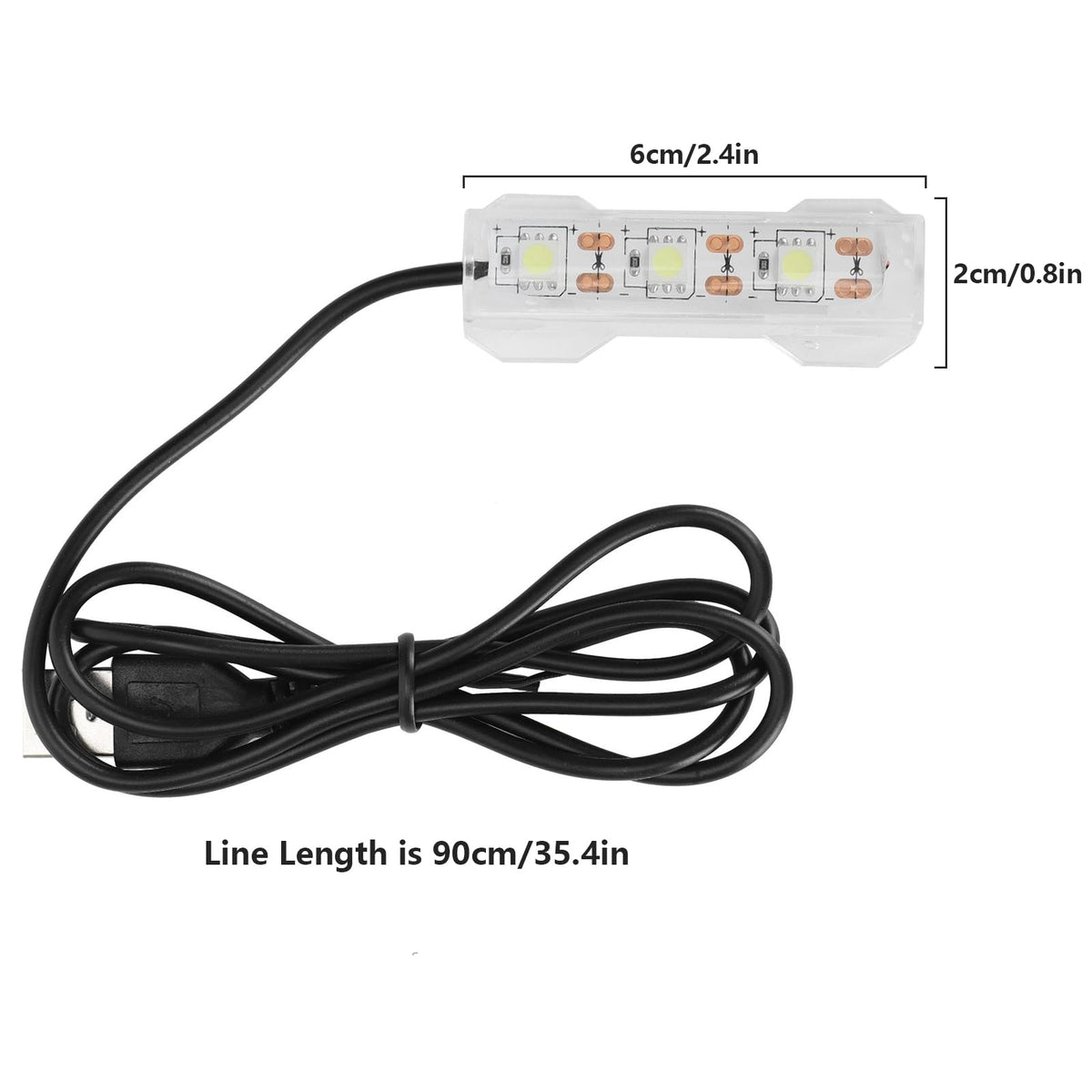 5V 0.6W USB Mini LED Aquarium Plant Light Z9848
