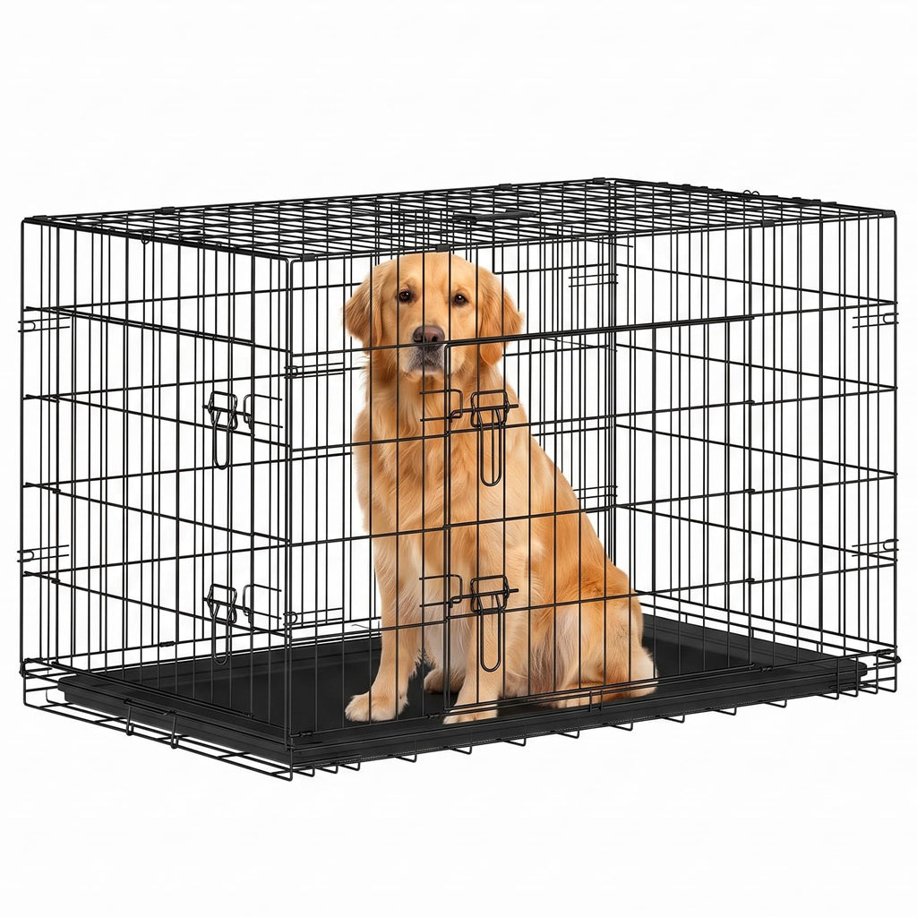 48" Double Door Crate Kennel with Divider J812626