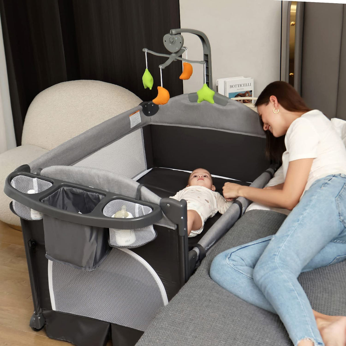4-in-1 Pack and Play with Bassinet and Changing Table Y512161