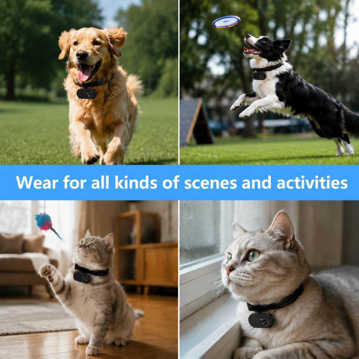 1080P Wireless Mini Pet Camera Collar U499