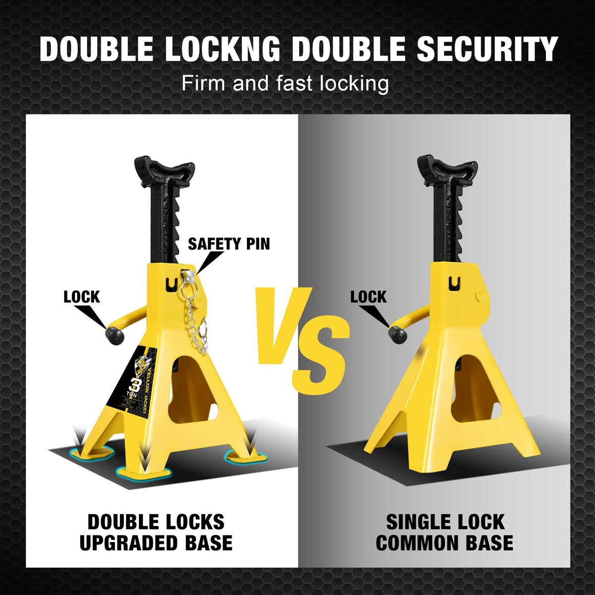 3 Ton Steel Car Jack Stands 1 Pair U487