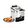 Electric Deep Fryer with Basket and Lid, Stainless Steel, 1700W I601