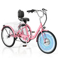 500W 3-Wheel Electric Trike with Removable Battery V502449