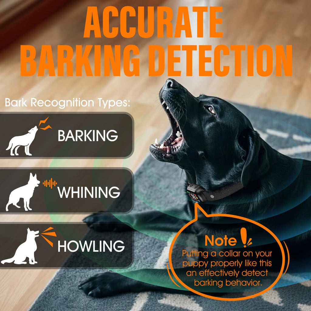 Rechargeable Smart Dog Bark Collar 4 Modes 8 Levels L50802