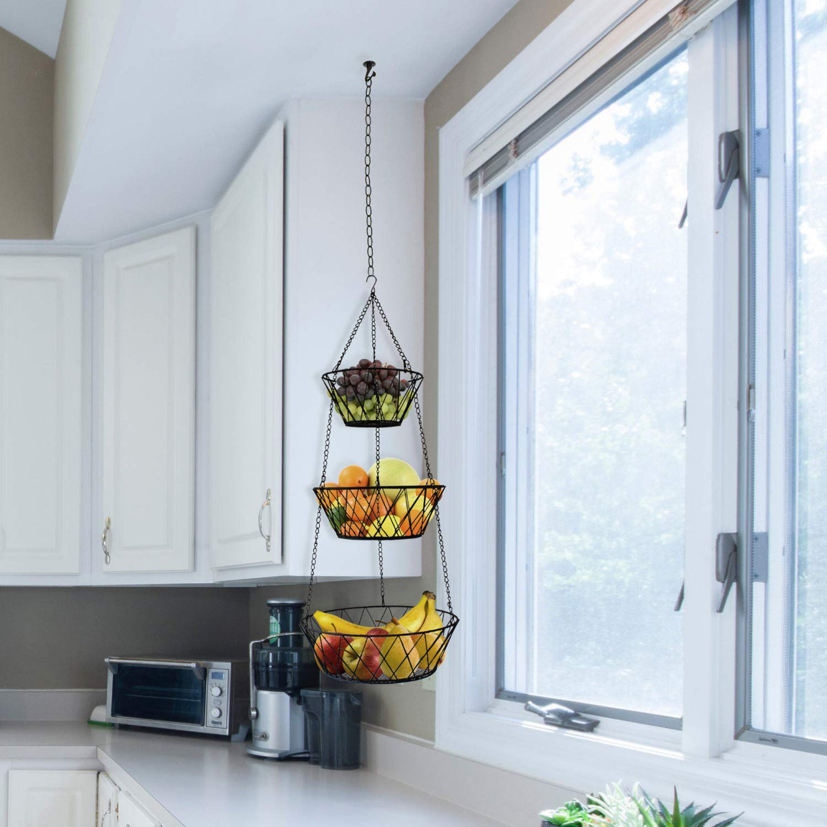 3 Tier Hanging Kitchen Fruit Basket I6941